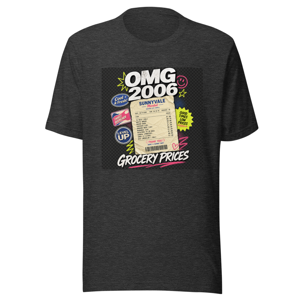 OMG Grocery Receipt 2006 T-Shirt - Image 9