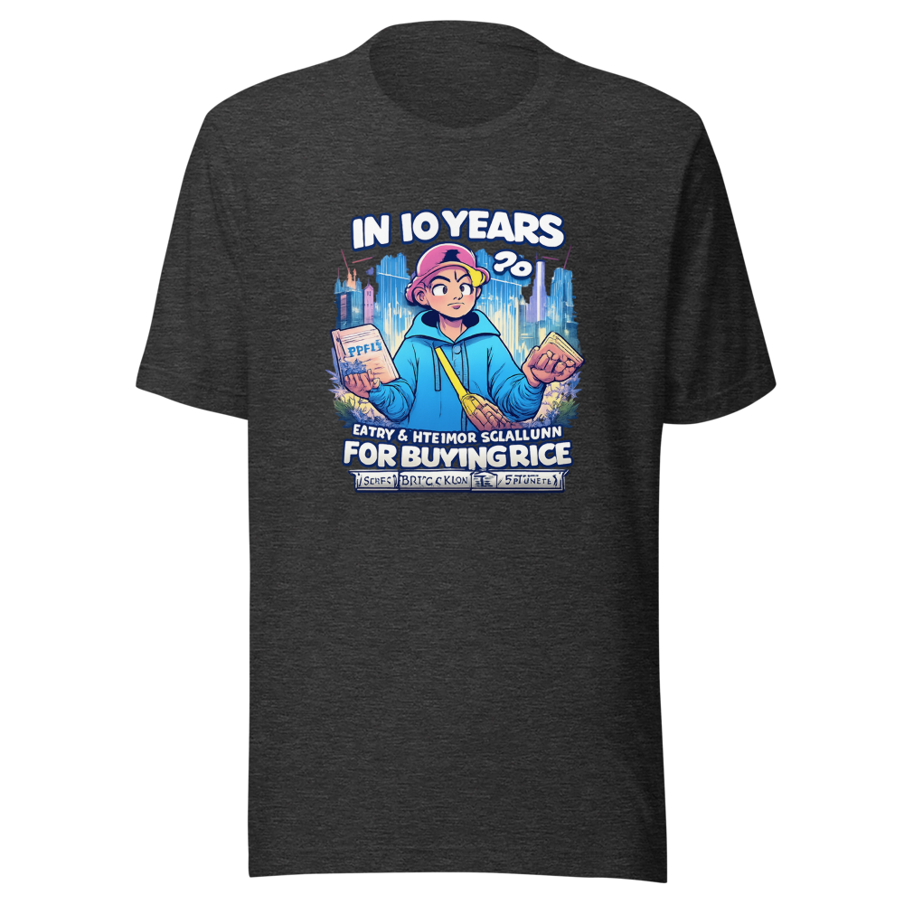Gen Alpha Rice vs. Sawdust Future Meme T-Shirt - Image 9