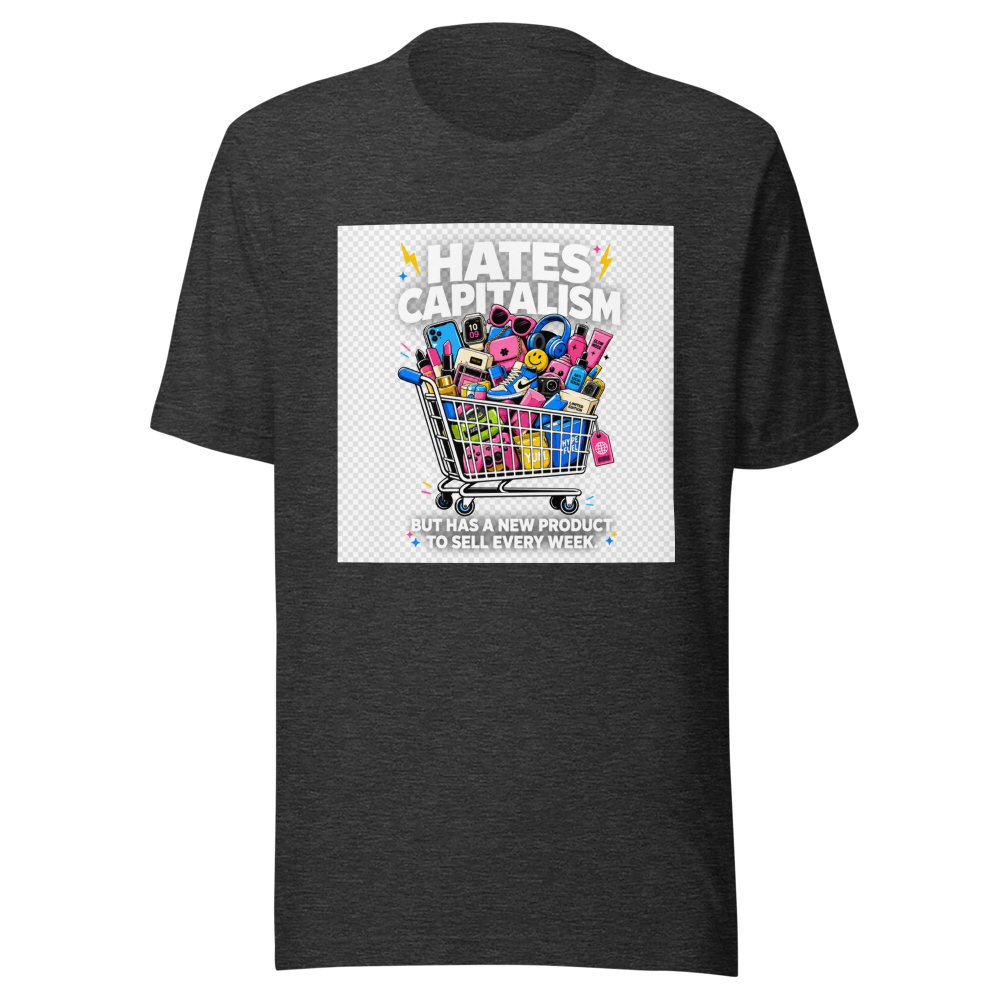 Hates Capitalism New Product Every Week Tee - Image 9
