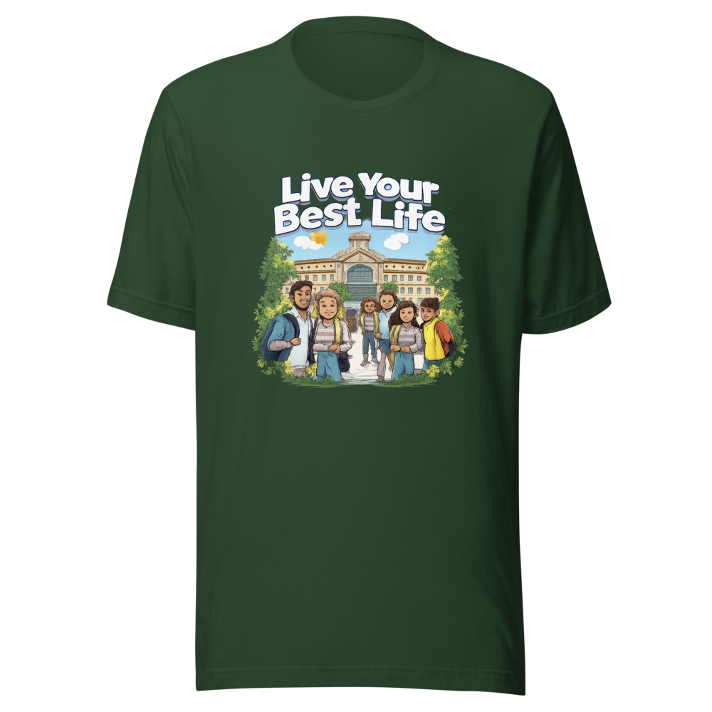 Live Your Best Life Community College Vibes Tee - Image 7
