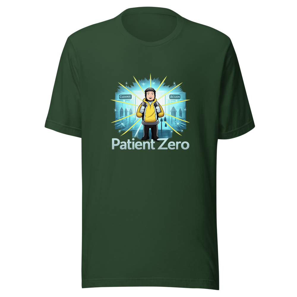 Viral Patient Zero Airport Meme T-Shirt - Image 7
