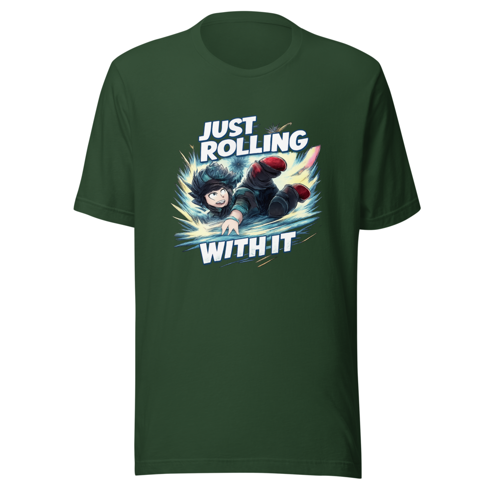 Deku Rolling With It MHA Anime T-Shirt - Image 7