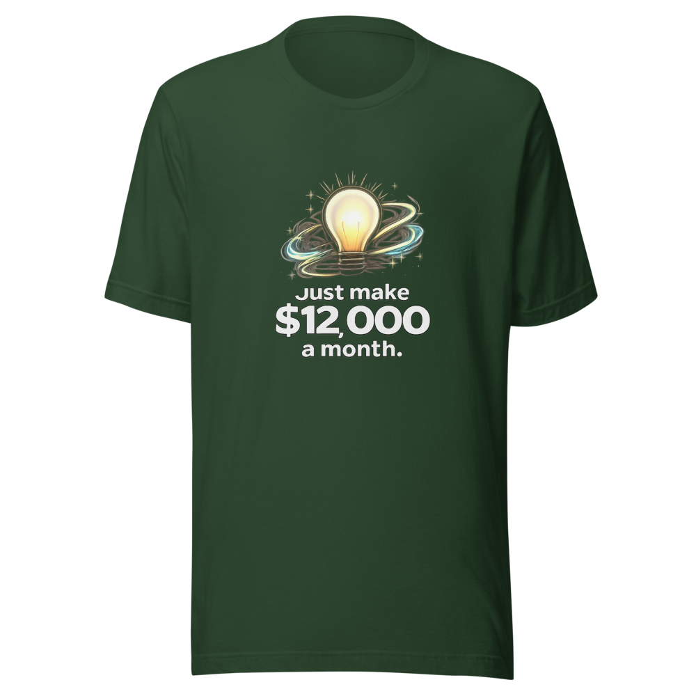 Simple Life Hack: Earn $12k A Month Tee - Image 7