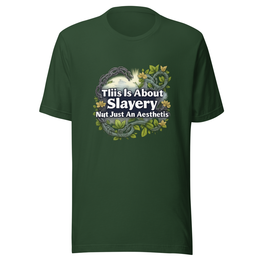 Slavery Not Aesthetic Quote Tee - Image 7