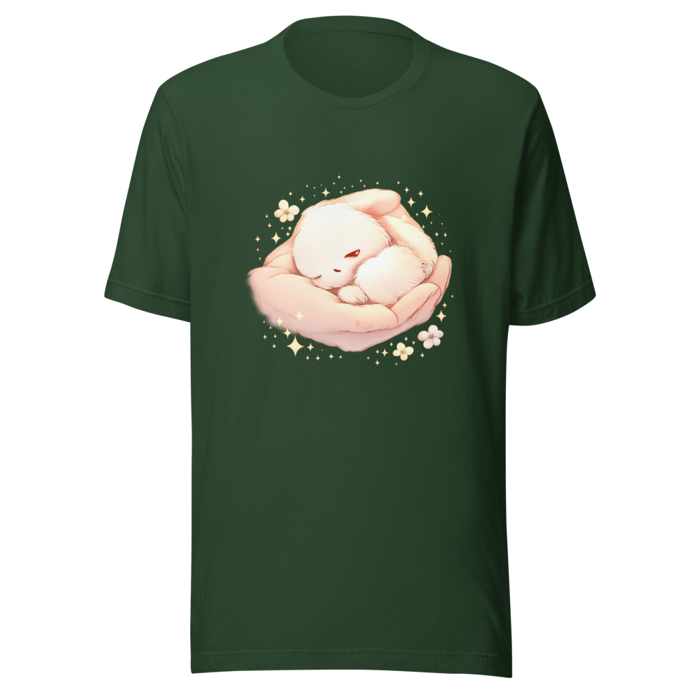 Warmth of Being Safe Cute Animal Comfort T-Shirt - Image 7