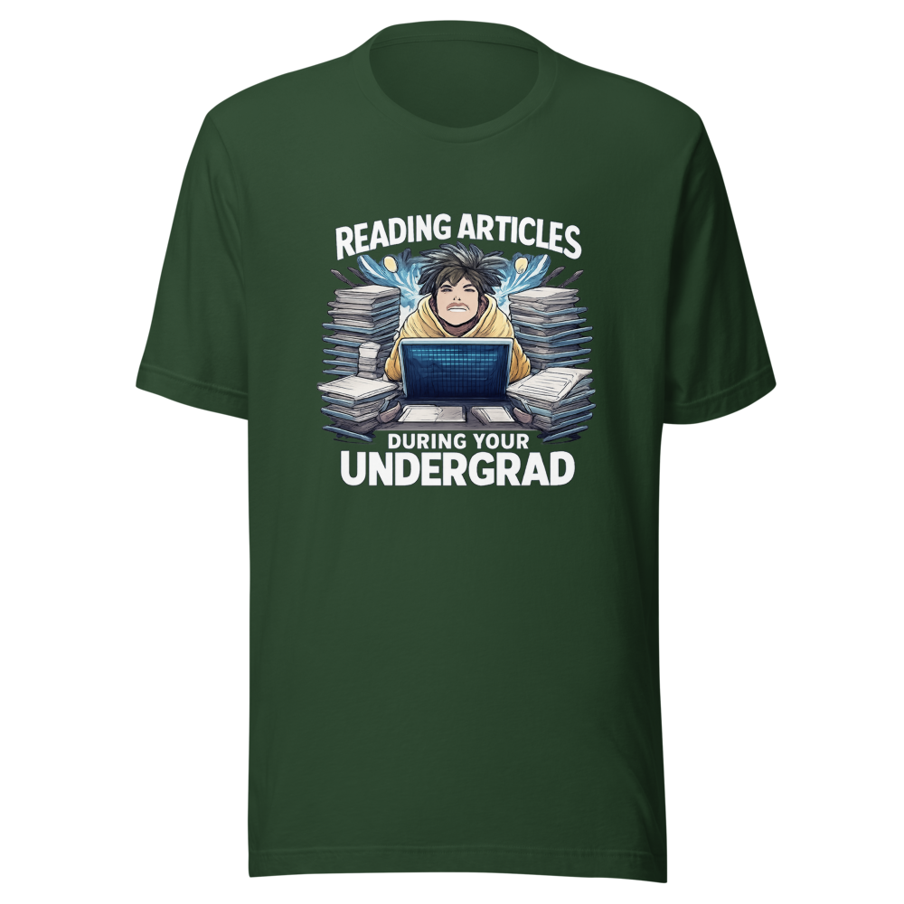 Undergrad Reading Life Funny College Student T-Shirt - Image 7