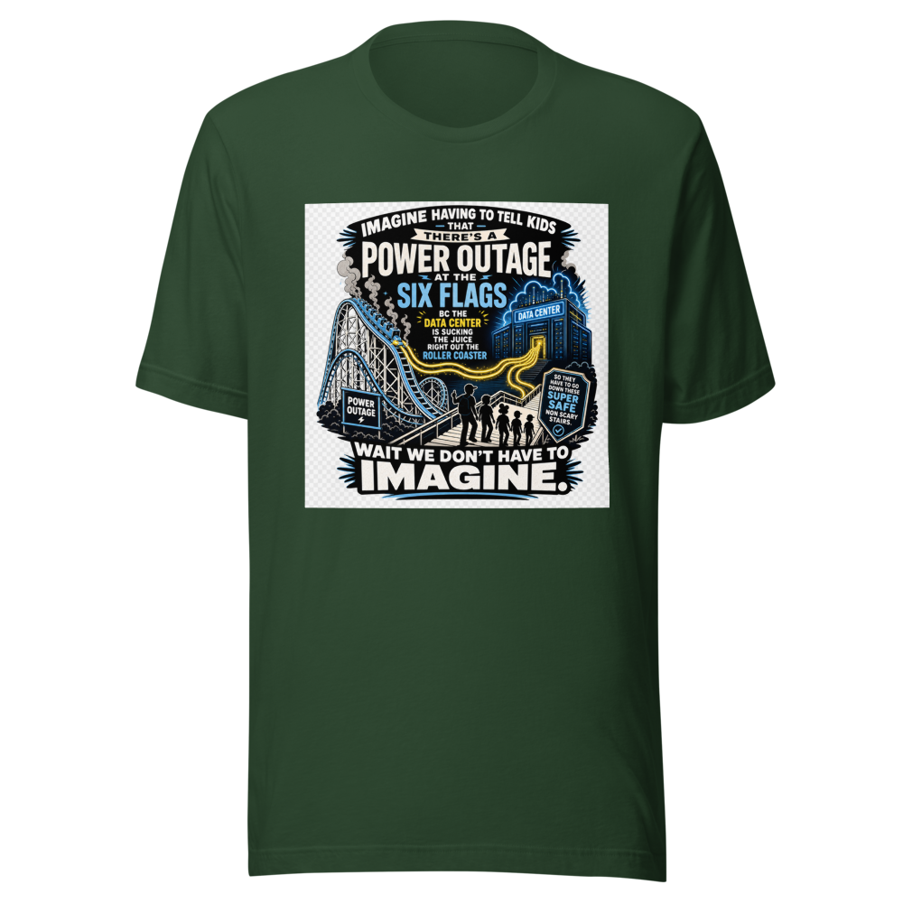 Data Center Power Outage Six Flags Tee - Image 7