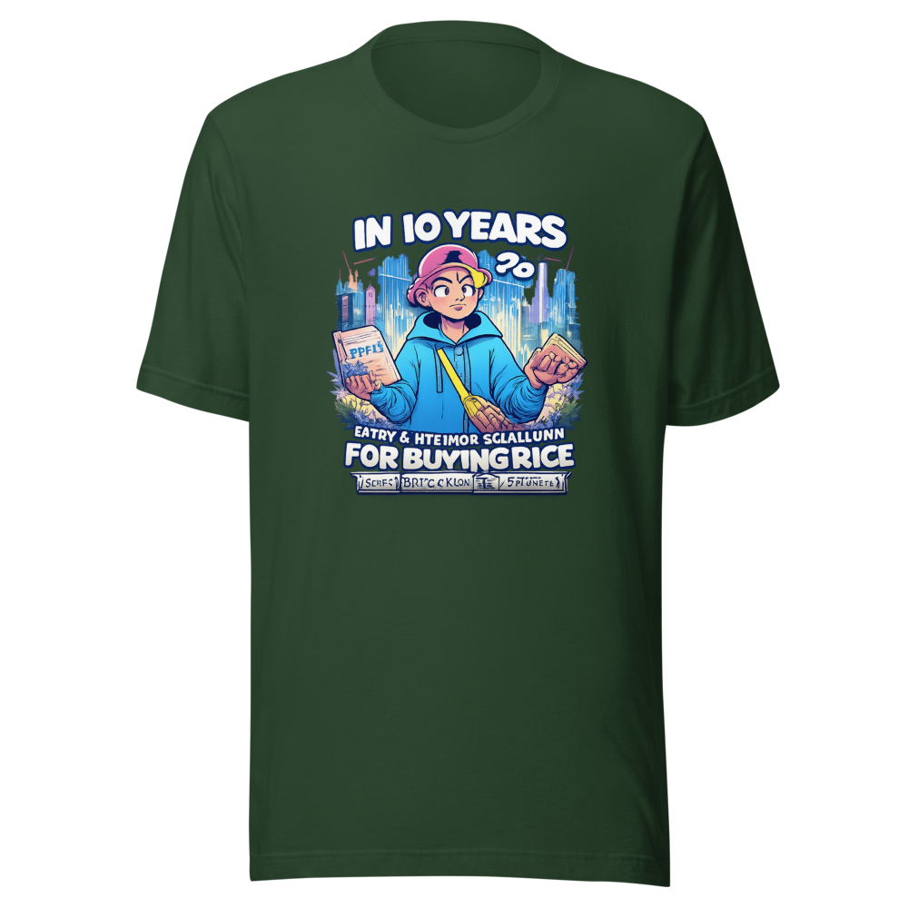 Gen Alpha Rice vs. Sawdust Future Meme T-Shirt - Image 7