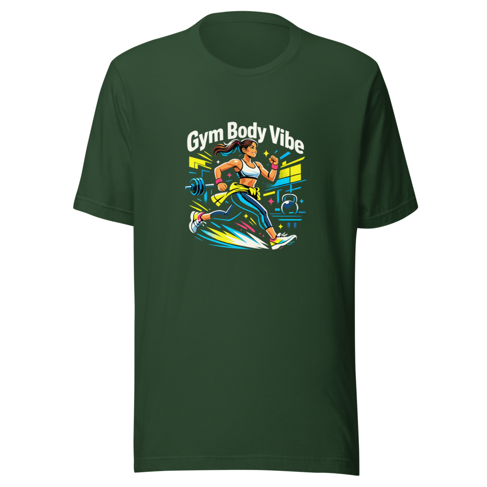 Gym Body Vibe Aesthetic T-Shirt - Image 7