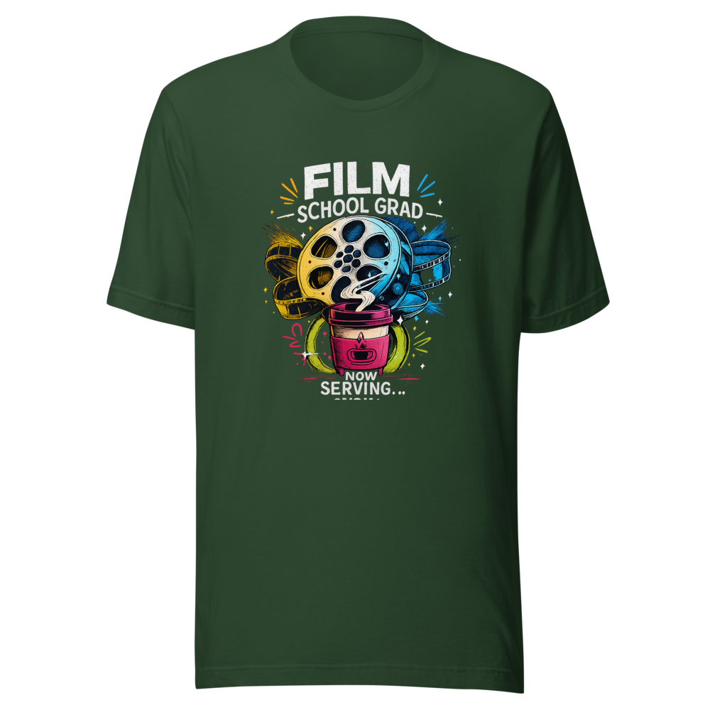Film School Grad Barista Life T-Shirt - Image 7