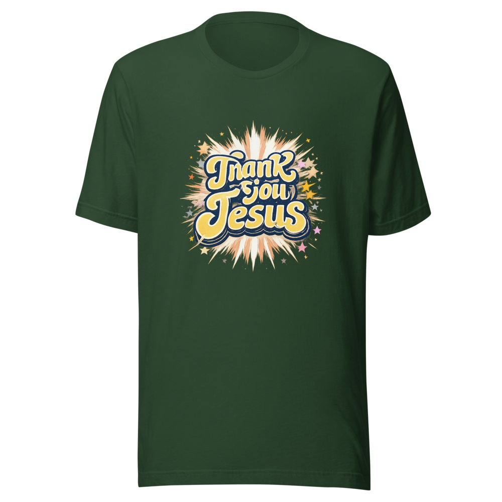 Thank You Jesus Retro Graphic Tee - Image 7