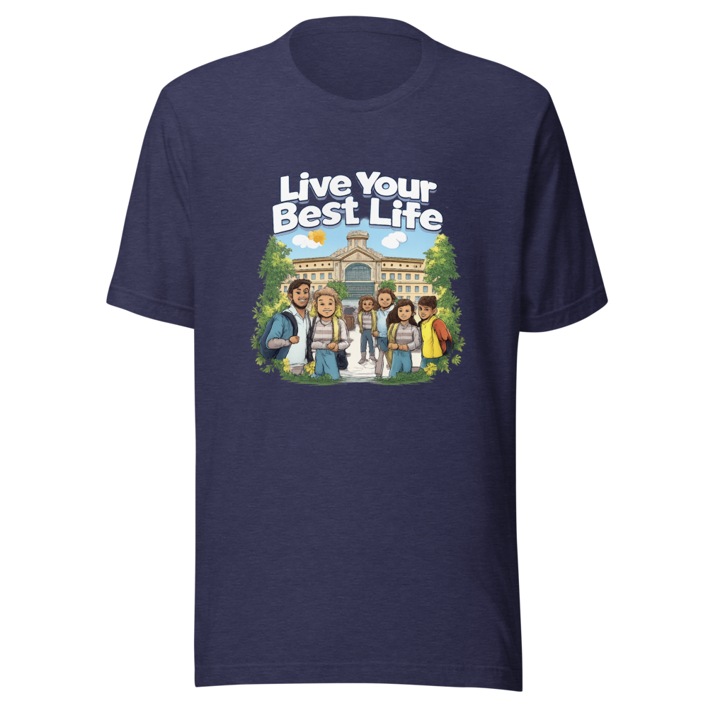 Live Your Best Life Community College Vibes Tee - Image 5