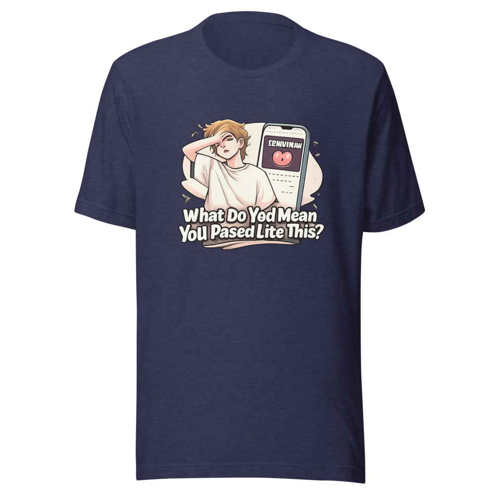 Funny YouTube Breakup Thumbnail T-Shirt - Image 5
