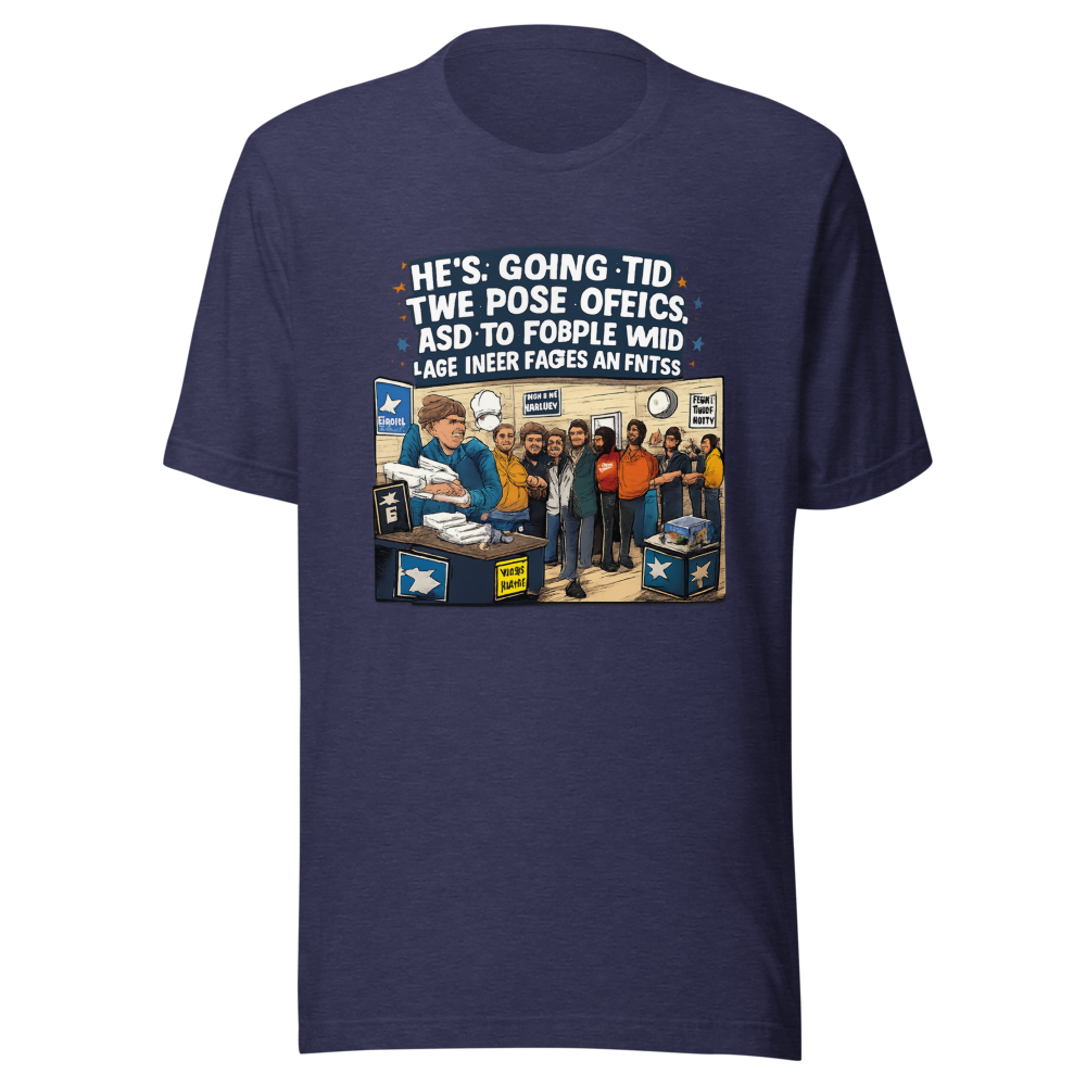 Post Office Line Meme T-Shirt - Image 5