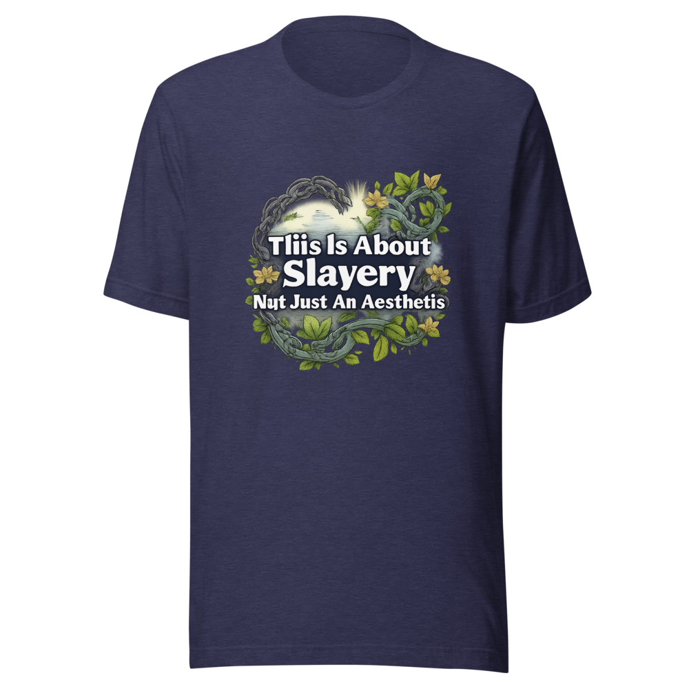 Slavery Not Aesthetic Quote Tee - Image 5