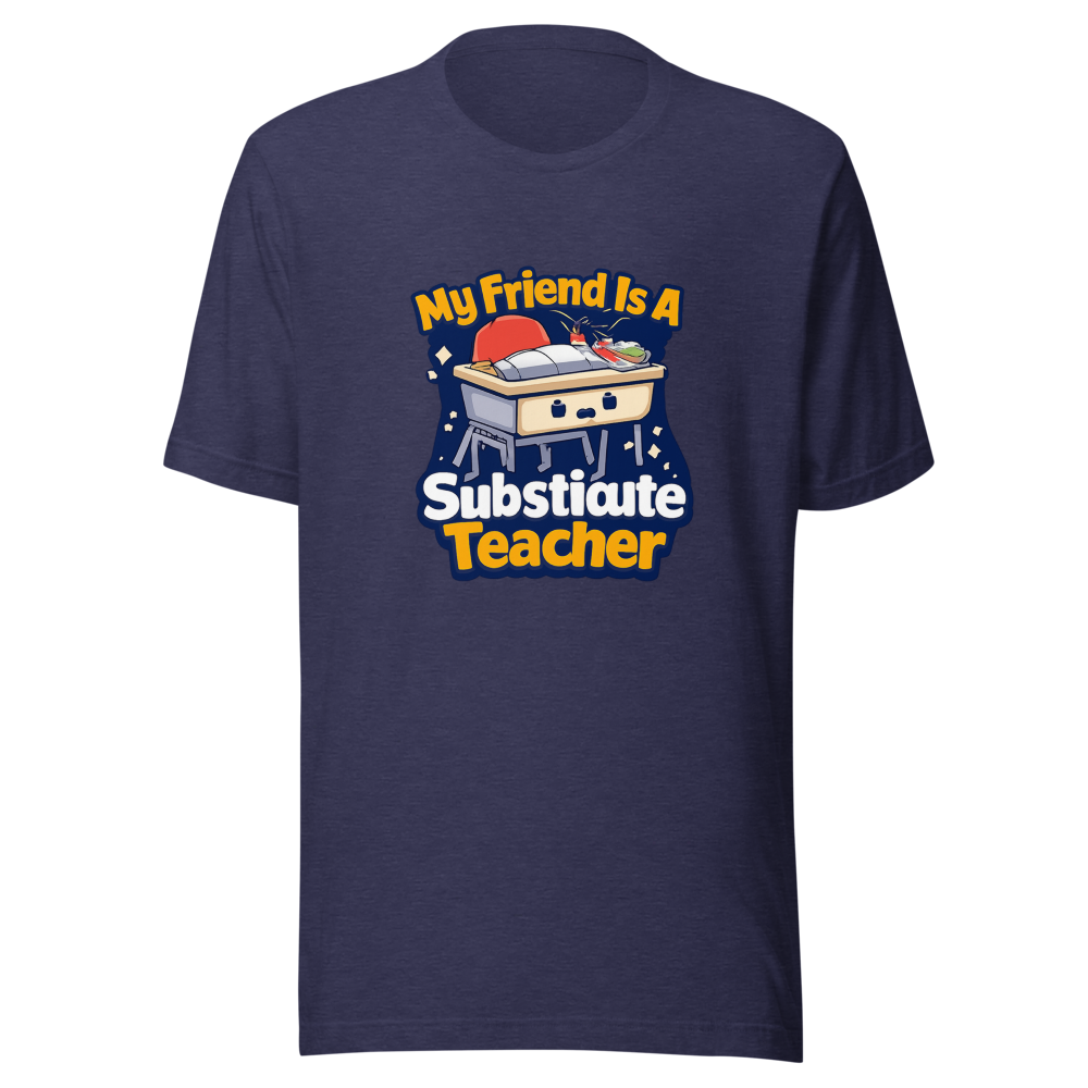 Substitute Teacher Vibes Funny Quote T-Shirt - Image 5