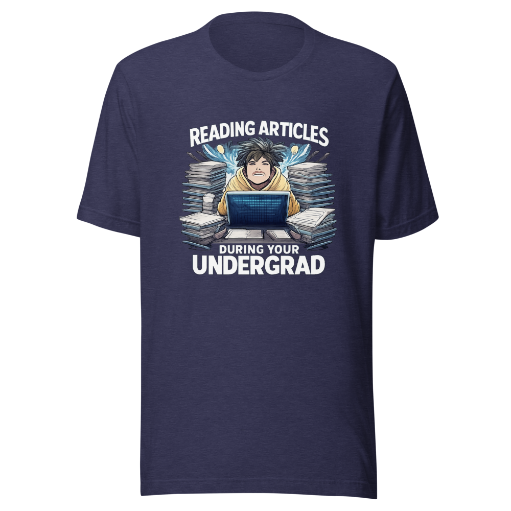 Undergrad Reading Life Funny College Student T-Shirt - Image 5