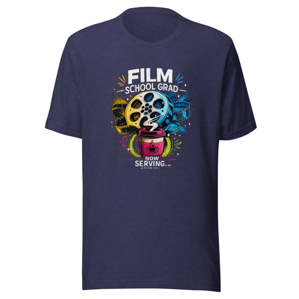 Film School Grad Barista Life T-Shirt - Image 5