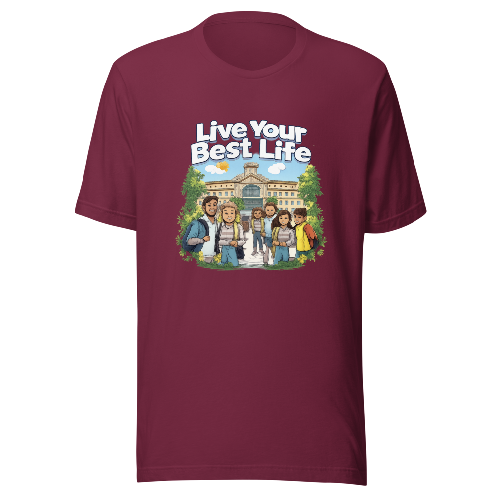Live Your Best Life Community College Vibes Tee - Image 6