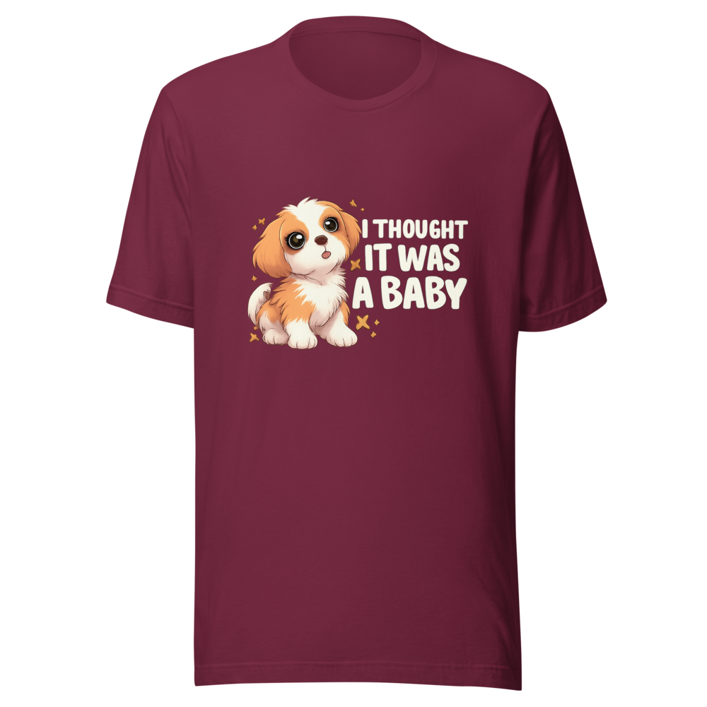 I Thought It Was A Baby Funny Meme T-Shirt - Image 6