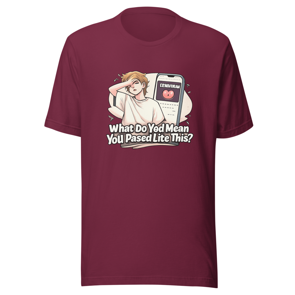 Funny YouTube Breakup Thumbnail T-Shirt - Image 6