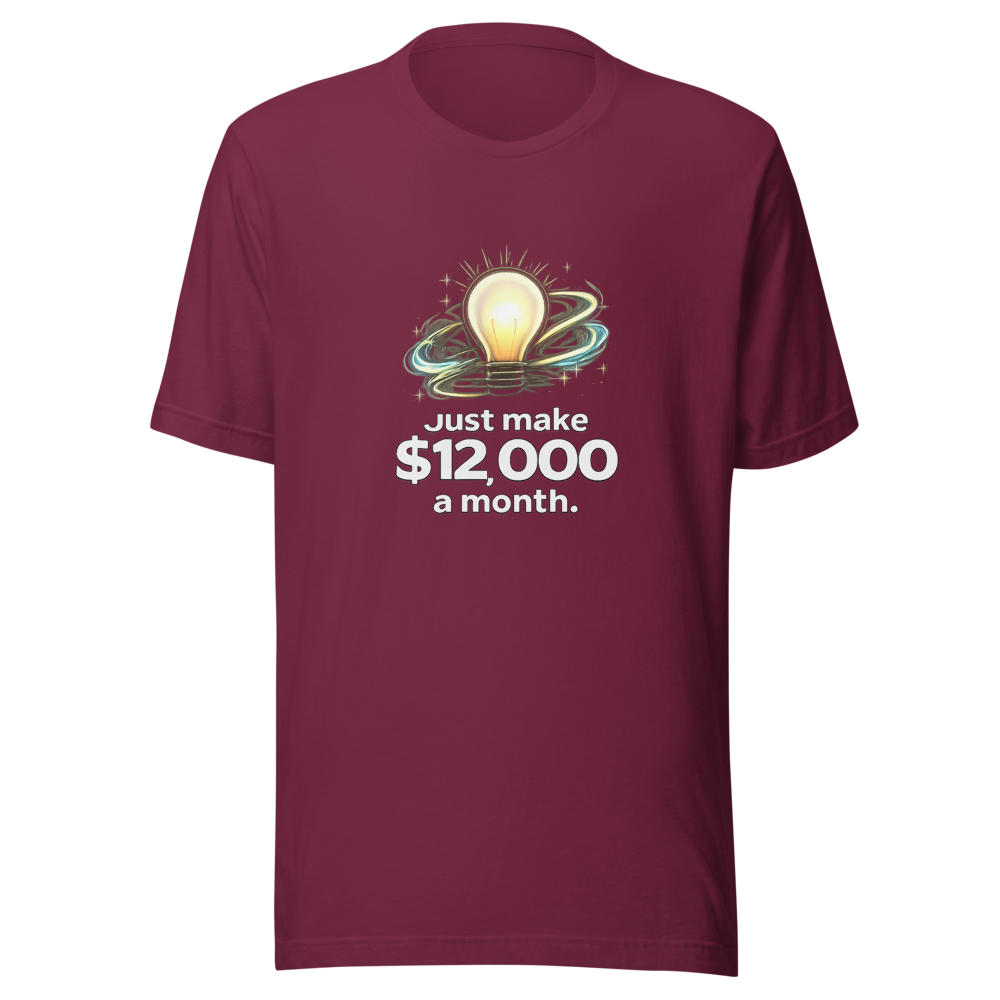 Simple Life Hack: Earn $12k A Month Tee - Image 6
