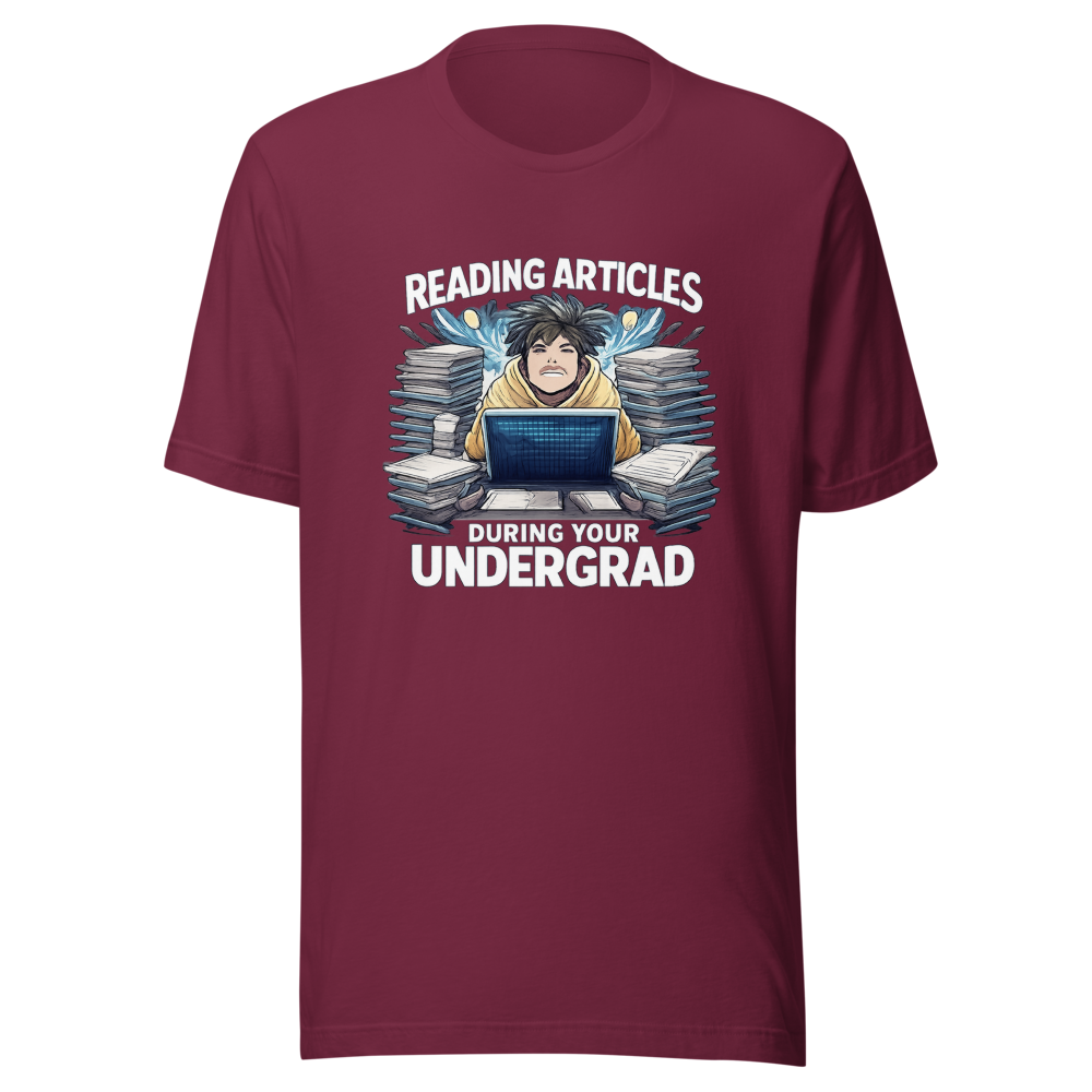 Undergrad Reading Life Funny College Student T-Shirt - Image 6