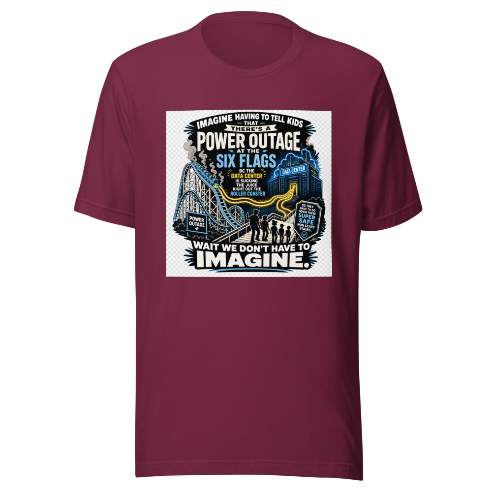 Data Center Power Outage Six Flags Tee - Image 6