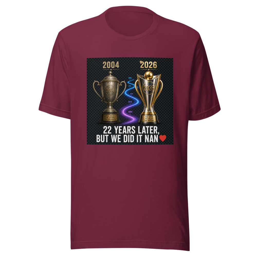 22 Year Journey Champions Trophy T-Shirt - Image 6