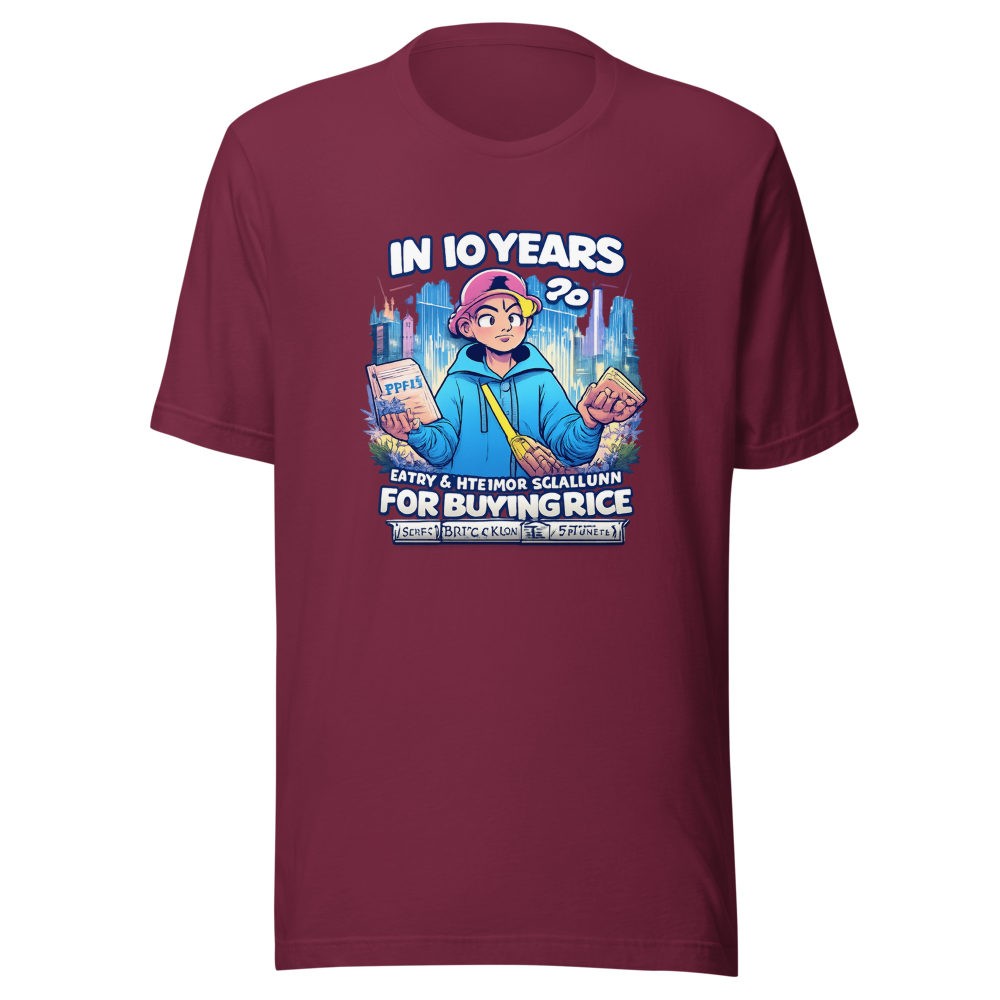 Gen Alpha Rice vs. Sawdust Future Meme T-Shirt - Image 6