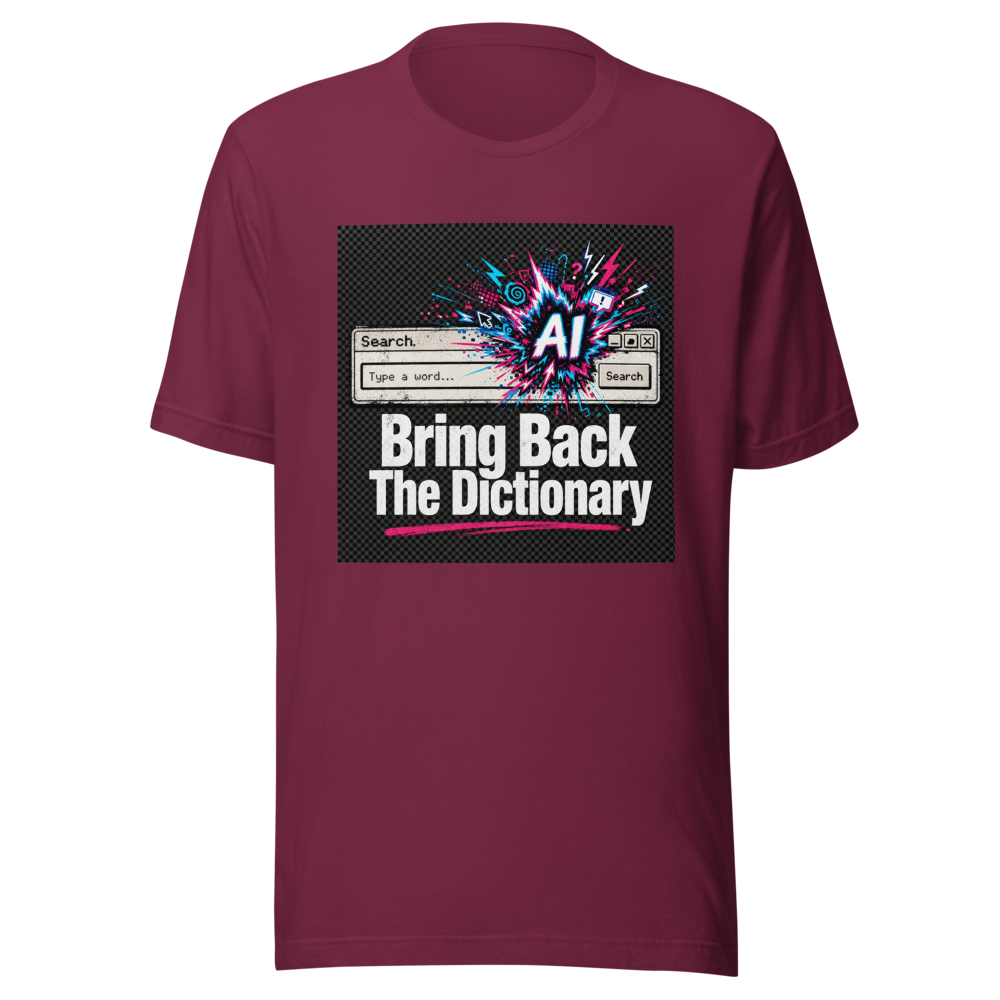 Google Dictionary AI Overview Rage Tee - Image 6