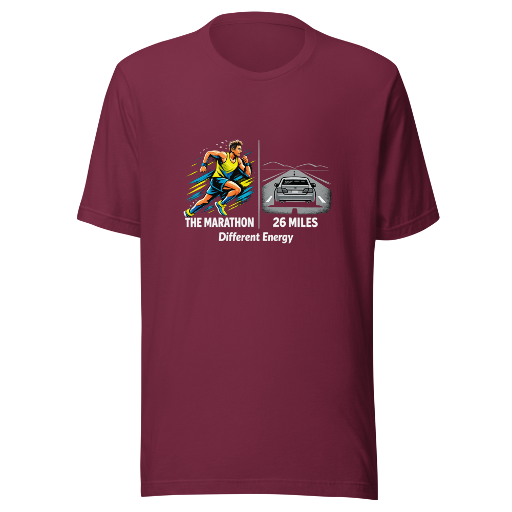 Marathon Runner vs. Driver T-Shirt - Image 6