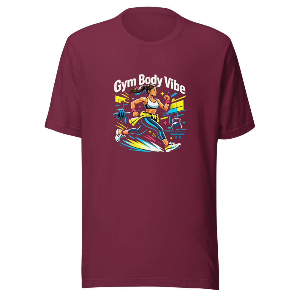 Gym Body Vibe Aesthetic T-Shirt - Image 6