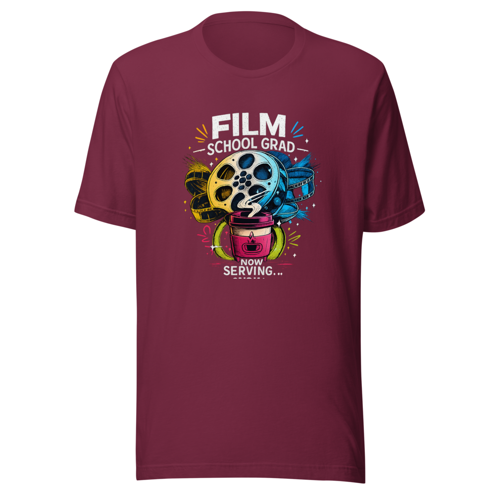 Film School Grad Barista Life T-Shirt - Image 6