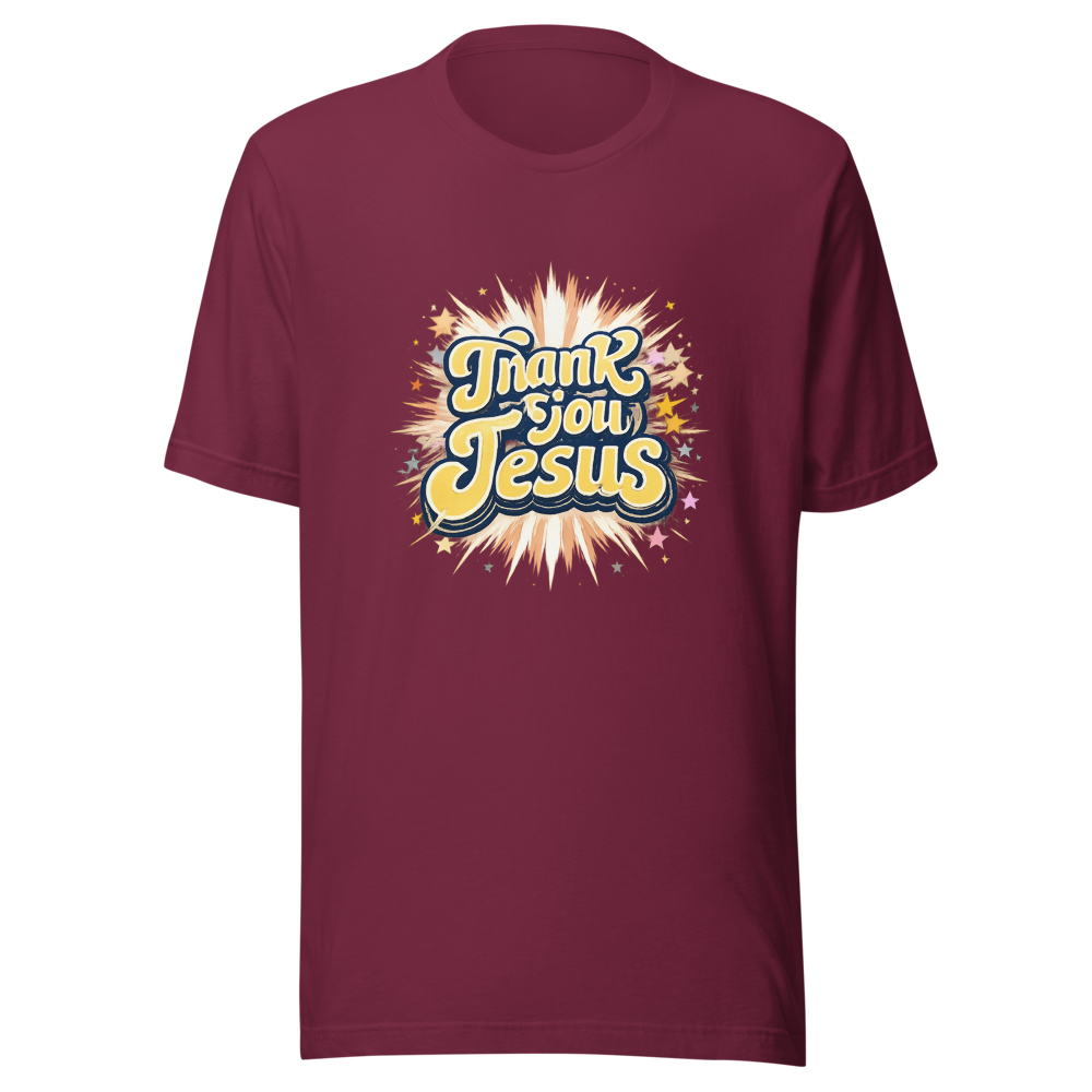 Thank You Jesus Retro Graphic Tee - Image 6