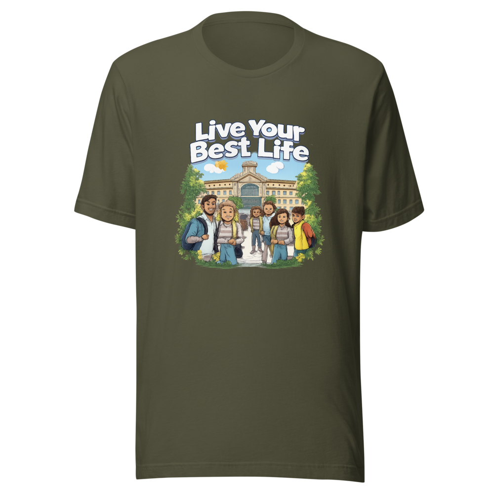 Live Your Best Life Community College Vibes Tee - Image 10