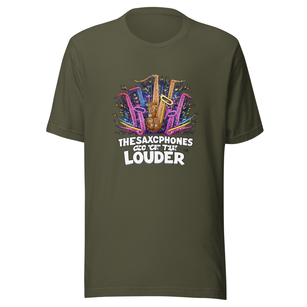 The Saxophones Are Getting Louder Tee - Image 10