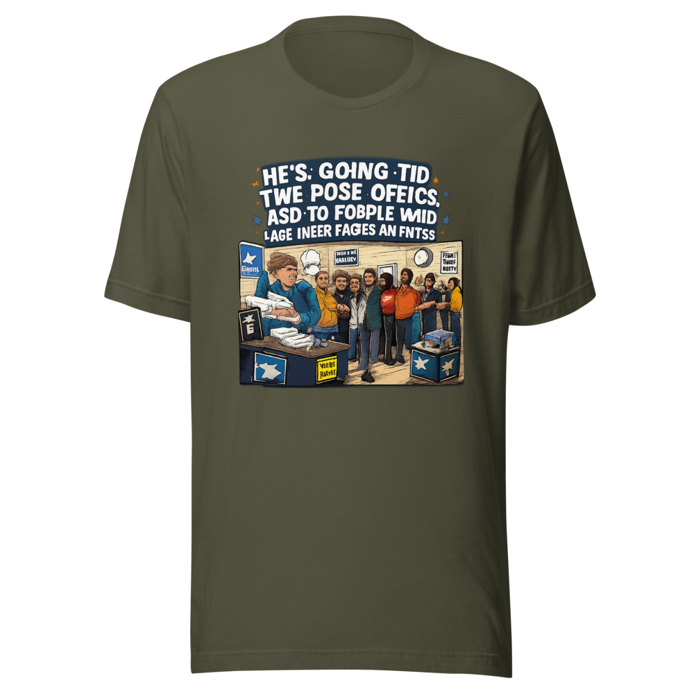 Post Office Line Meme T-Shirt - Image 10