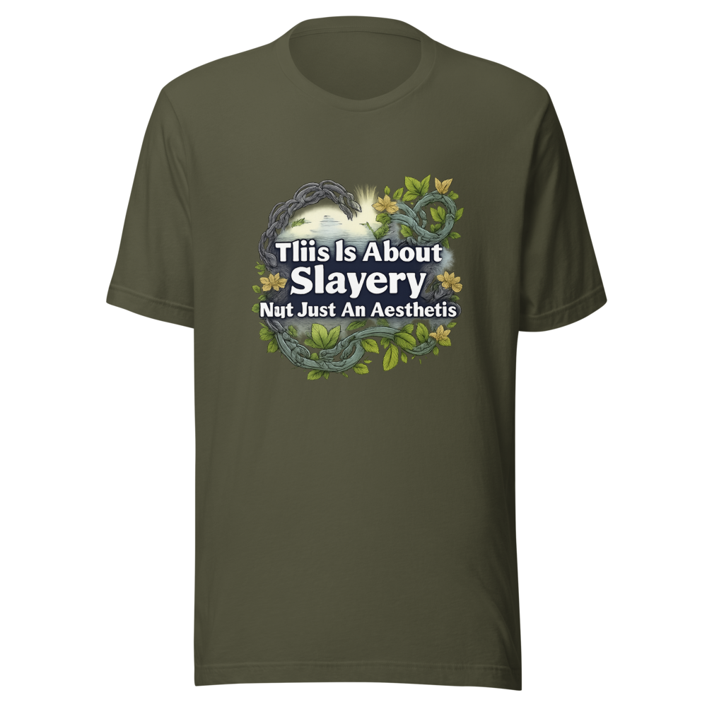 Slavery Not Aesthetic Quote Tee - Image 10