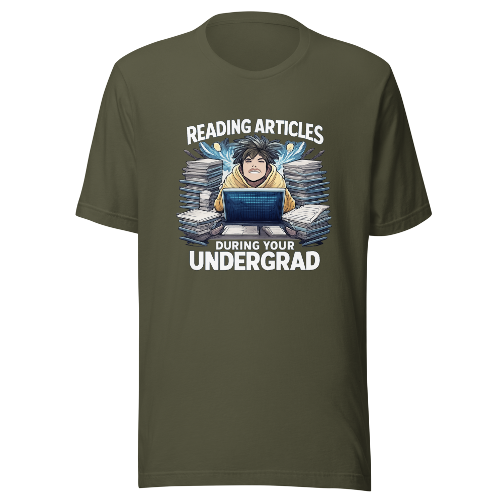 Undergrad Reading Life Funny College Student T-Shirt - Image 10