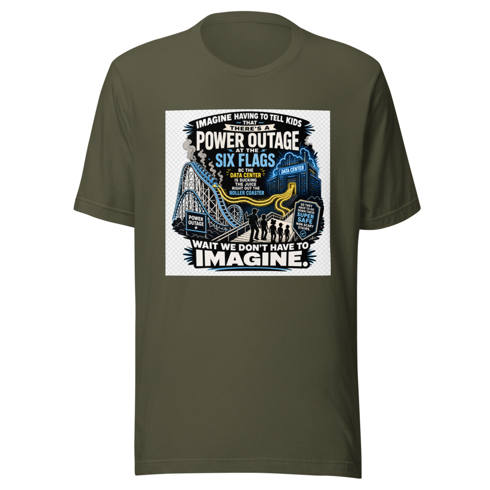 Data Center Power Outage Six Flags Tee - Image 10