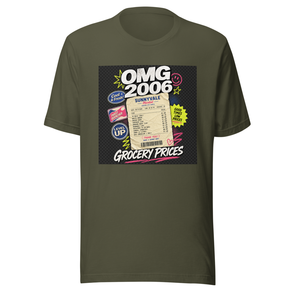 OMG Grocery Receipt 2006 T-Shirt - Image 10