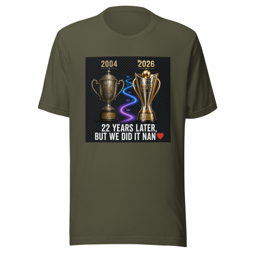 22 Year Journey Champions Trophy T-Shirt - Image 10