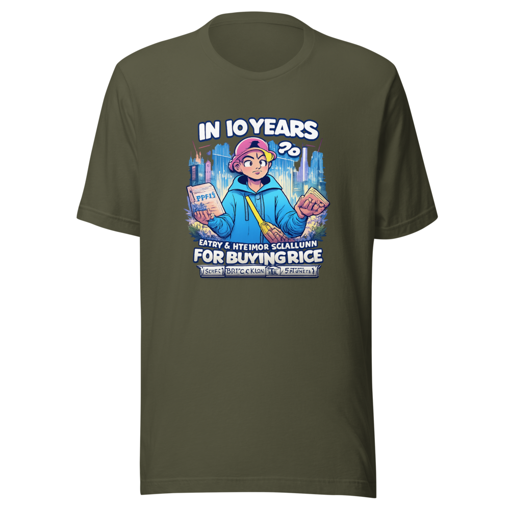 Gen Alpha Rice vs. Sawdust Future Meme T-Shirt - Image 10