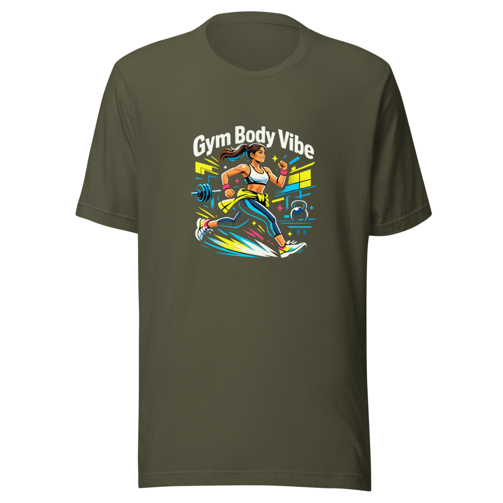 Gym Body Vibe Aesthetic T-Shirt - Image 10
