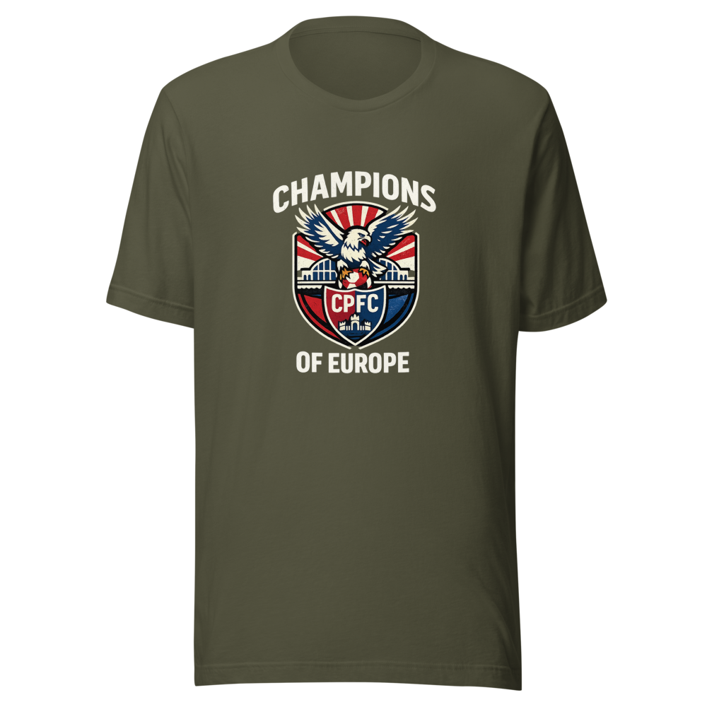 Crystal Palace Champions of Europe Retro Tee - Image 10