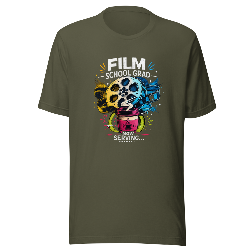 Film School Grad Barista Life T-Shirt - Image 10