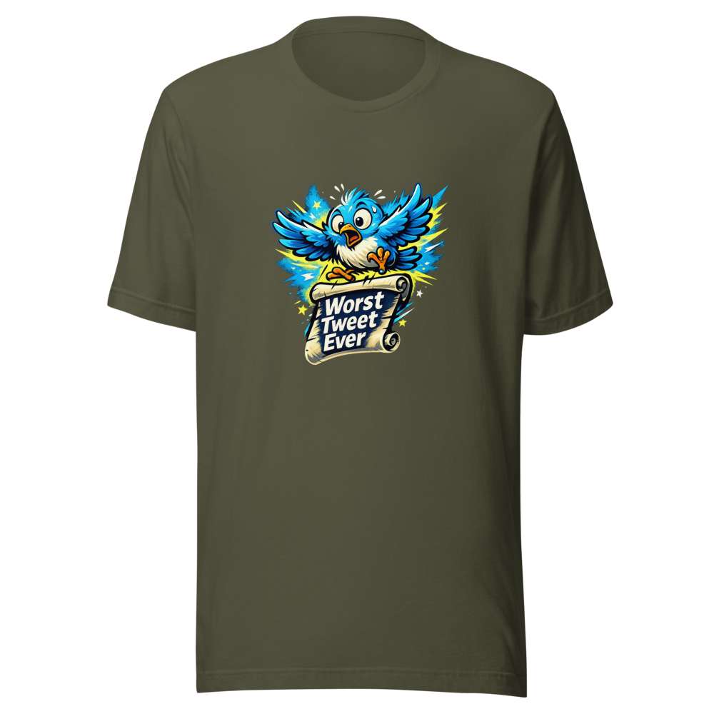 Worst Tweet Ever Funny Quote T-Shirt - Image 10