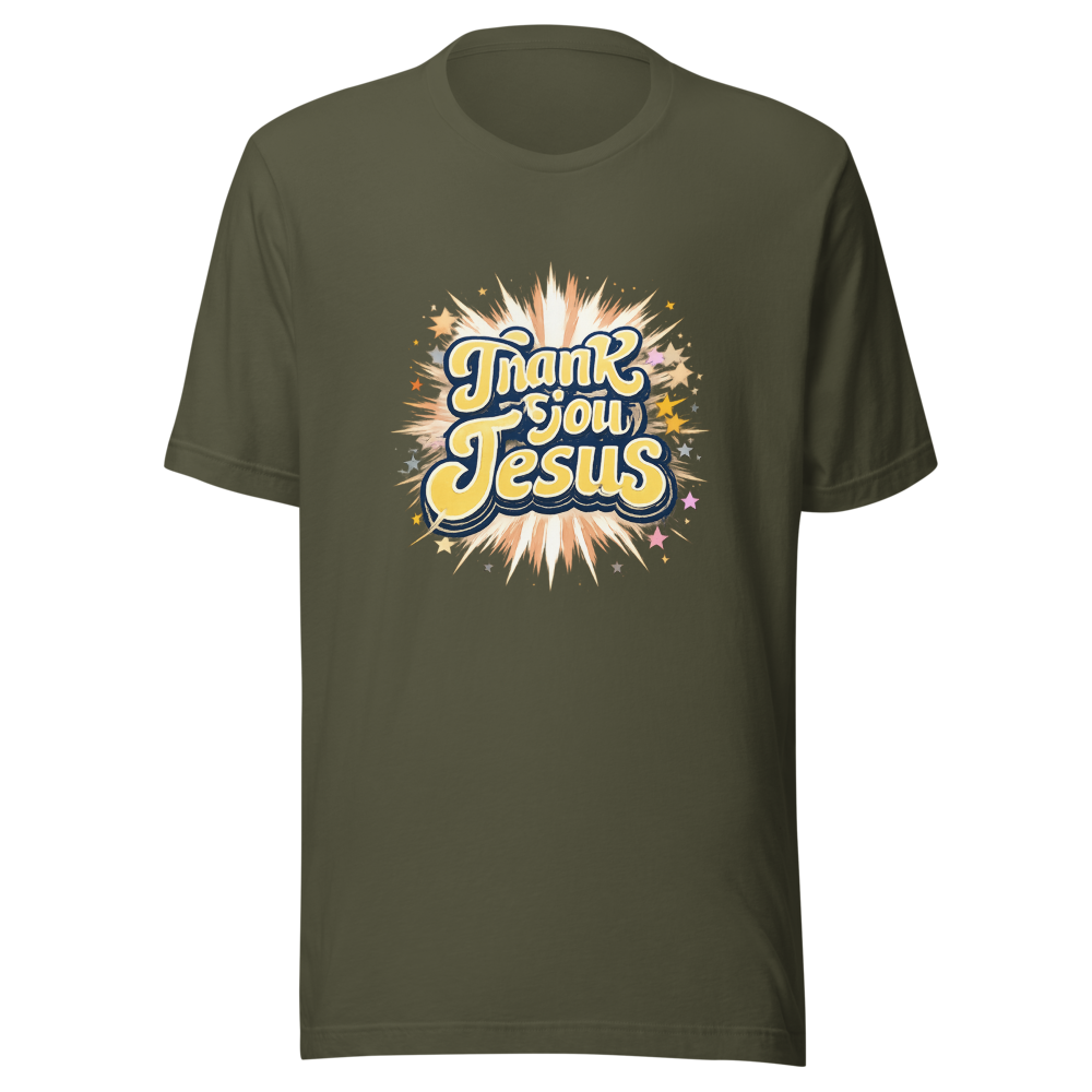 Thank You Jesus Retro Graphic Tee - Image 10