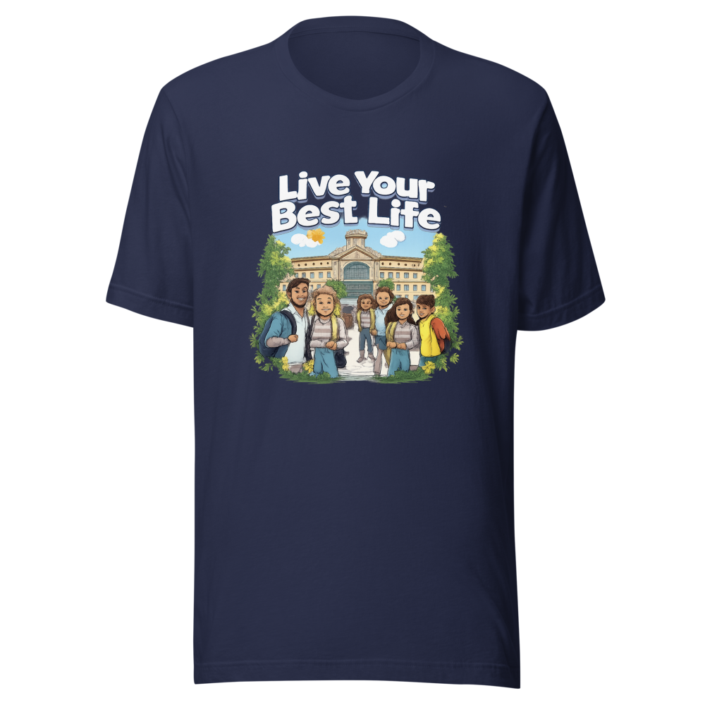 Live Your Best Life Community College Vibes Tee - Image 4